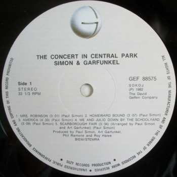 2LP Simon & Garfunkel: The Concert In Central Park