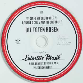 2CD/DVD Die Toten Hosen: "Entartete Musik" : Willkommen in Deutschland - Ein Gedenkkonzert