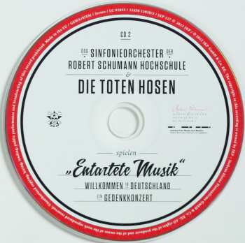 2CD/DVD Die Toten Hosen: "Entartete Musik" : Willkommen in Deutschland - Ein Gedenkkonzert