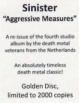 CD Sinister: Aggressive Measures LTD | NUM | DIGI