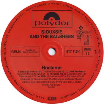 2LP Siouxsie & The Banshees: Nocturne