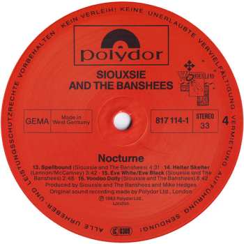 2LP Siouxsie & The Banshees: Nocturne
