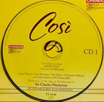 3CD/Coffret Wolfgang Amadeus Mozart: Così