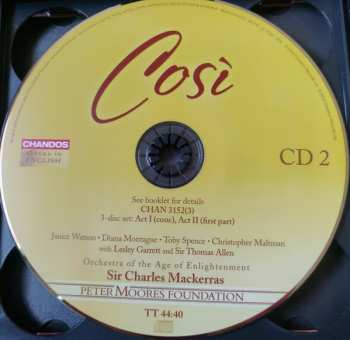 3CD/Coffret Wolfgang Amadeus Mozart: Così