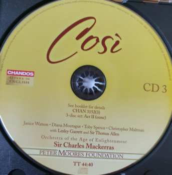 3CD/Coffret Wolfgang Amadeus Mozart: Così