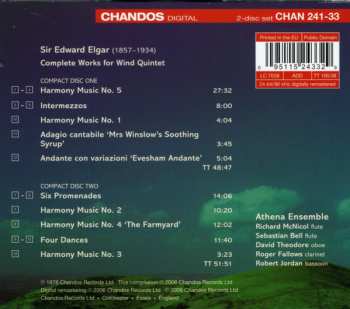 2CD Sir Edward Elgar: Complete Works For Wind Quintet