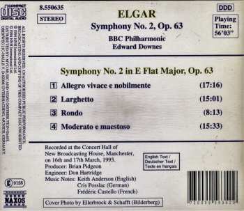 CD Sir Edward Elgar: Symphony No. 2, Op. 63