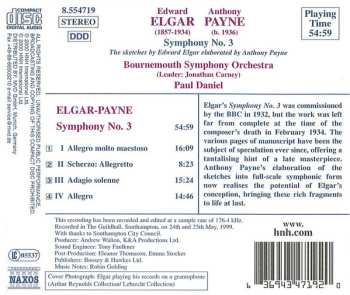 CD Sir Edward Elgar: The Sketches For Symphony No. 3