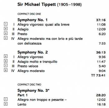 3CD/Coffret Richard Hickox: Symphonies