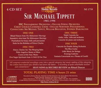 4CD/Coffret Sir Michael Tippett: Sir Michael Tippett 1905-1998