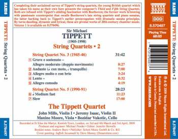 CD Tippett Quartet: String Quartets • 2 (Quartets Nos. 3 And 5)