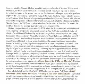 CD Škampa Quartet: Morava