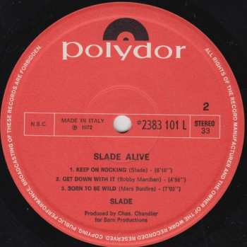 LP Slade: Slade Alive!