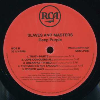 LP Deep Purple: Slaves And Masters