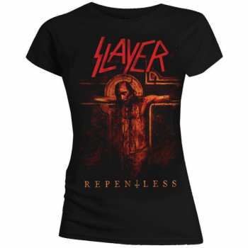 Merch Slayer: Femmes T-shirt Repentless Crucifix 