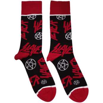 Merch Slayer: Chaussettes à la cheville Logo Slayers And Pentagrams