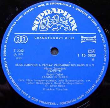 LP Václav Zahradník Big Band: B & S