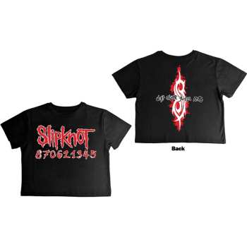 Marchandises Slipknot: Slipknot Ladies Crop Top: Don't Ever Judge Me (back Print) (small) S