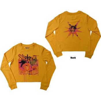 Marchandises Slipknot: Slipknot Ladies Long Sleeve Crop Top: The End So Far Barcode (back Print) (small) S