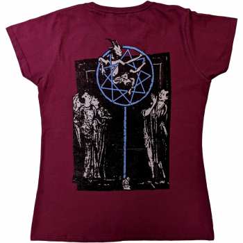 Marchandises Slipknot: Slipknot Ladies T-shirt: Goat Logo Demon (back Print) (x-small) XS