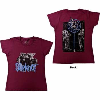 Marchandises Slipknot: Slipknot Ladies T-shirt: Goat Logo Demon (back Print) (x-small) XS