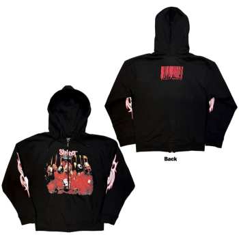 Marchandises Slipknot: Slipknot Unisex Zipped Hoodie: Spit It Out (black) (back Print) (small) S