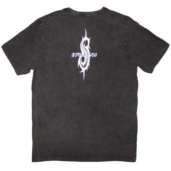 Marchandises Slipknot: Slipknot Unisex Stone Wash T-shirt: Album Splatter (charcoal Grey) (back Print) (small) S