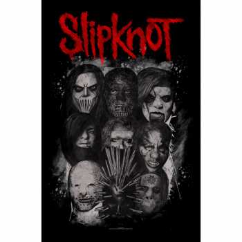 Merch Slipknot: Poster textile Masks
