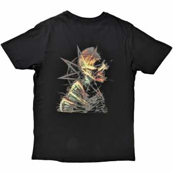 Marchandises Slipknot: Slipknot Unisex T-shirt: Skeleton & Pentagram (back Print) (small) S