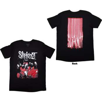 Marchandises Slipknot: Slipknot Unisex T-shirt: Stretched Barcode (black) (back Print) (small) S