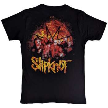Marchandises Slipknot: Slipknot Unisex T-shirt: The End So Far Flame Logo (back Print) (small) S