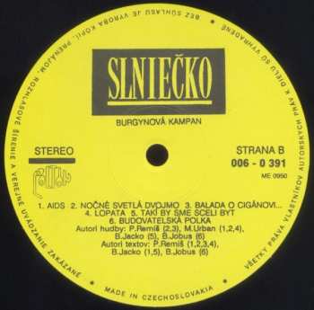 LP Slniečko: Burgynová Kampan