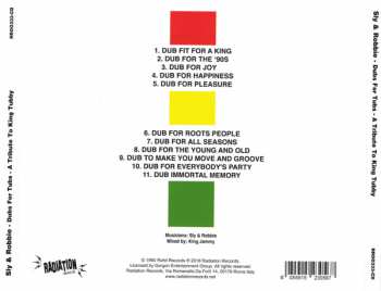 CD Sly & Robbie: Dubs For Tubs (A Tribute To King Tubby)