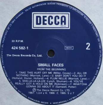 LP Small Faces: From The Beginning