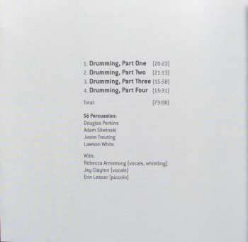 CD Steve Reich: Drumming
