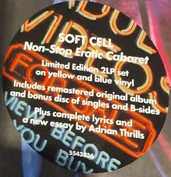 2LP Soft Cell: Non-Stop Erotic Cabaret CLR | LTD