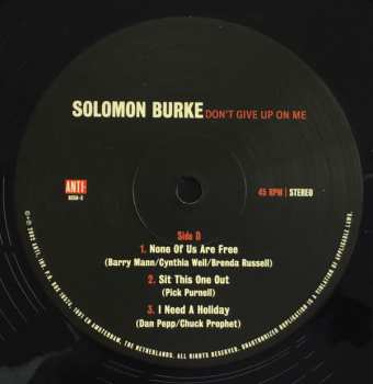 2LP Solomon Burke: Don't Give Up On Me