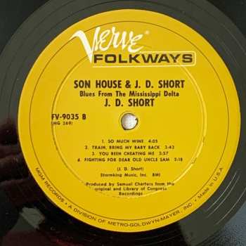 LP Son House: Blues From The Mississippi Delta