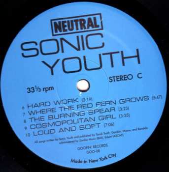 2LP Sonic Youth: Sonic Youth