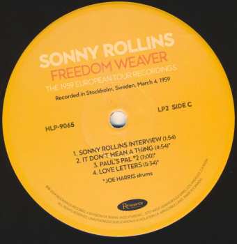 4LP/Coffret Sonny Rollins: Freedom Weaver (The 1959 European Tour Recordings) LTD | NUM