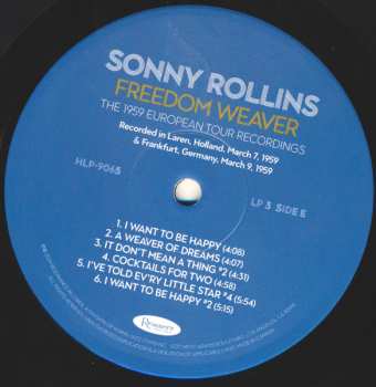 4LP/Coffret Sonny Rollins: Freedom Weaver (The 1959 European Tour Recordings) LTD | NUM