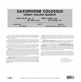 LP Sonny Rollins: Saxophone Colossus LTD | CLR