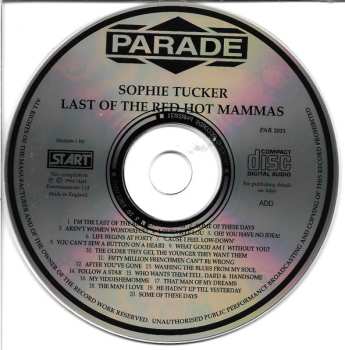 CD Sophie Tucker: Last Of The Red Hot Mommas