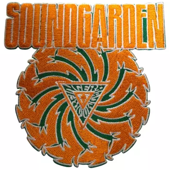 Woven Patch Badmotorfinger Orange On Green