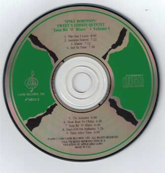CD Spike Robinson / "Sweets" Edison Quintet: Jusa Bit 'O' Blues - Volume 1