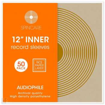 Technique audio Spincare Audiophile 12 Inch Inner Vinyl Record Sleeves - 50ks