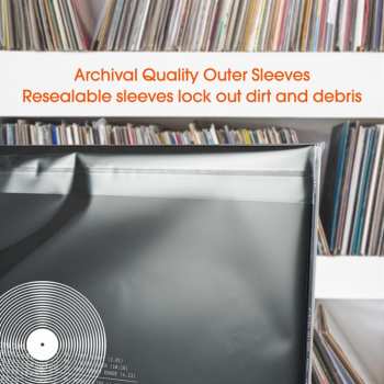 Technique audio Spincare Clarity 12 Inch Gatefold Resealable Outer Record Sleeves
