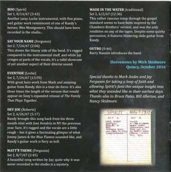 CD Spirit: Live At The Ash Grove,1967 Vol. I