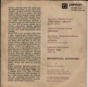 SP Spirituál Kvintet: Černošský Ghetto (In The Ghetto) / Spinkej (Leaving On A Jet Plane)