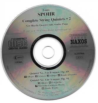 CD Louis Spohr: String Quintets Nos. 3 And 4